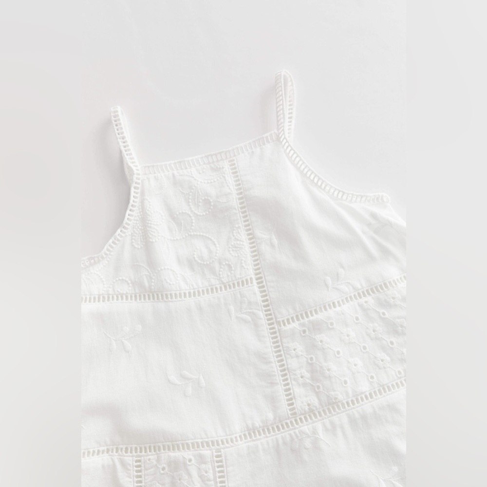 Zara Kids Embroidered Patchwork Dress - Picture 4 of 7